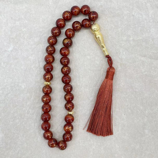 Tasbih 33 Prayer Beads 10mm Muslim Islamic Tassels Exquisite Handmade