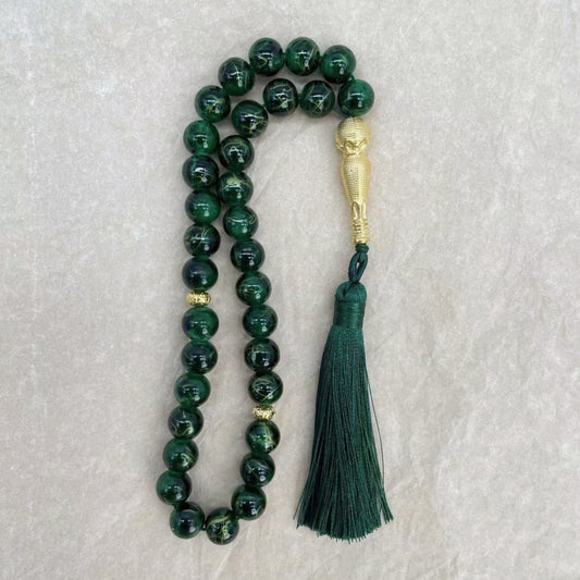 Tasbih 33 Prayer Beads 10mm Muslim Islamic Tassels Exquisite Handmade